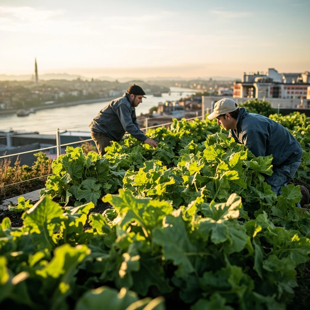 Toit maraîcher de 540 m² sur un siège social à Nantes.